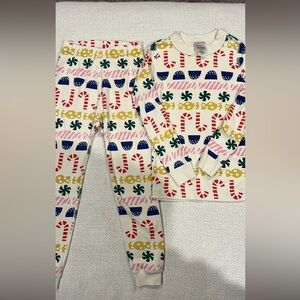 Hanna Andersson Holiday Patterned Kids Pajama Set size 5